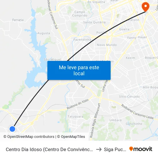 Centro Dia Idoso (Centro De Convivência) to Siga Pucpr map