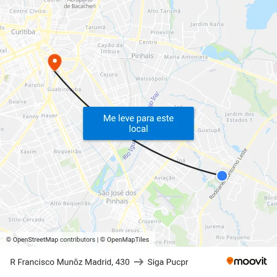 R Francisco Munõz Madrid, 430 to Siga Pucpr map