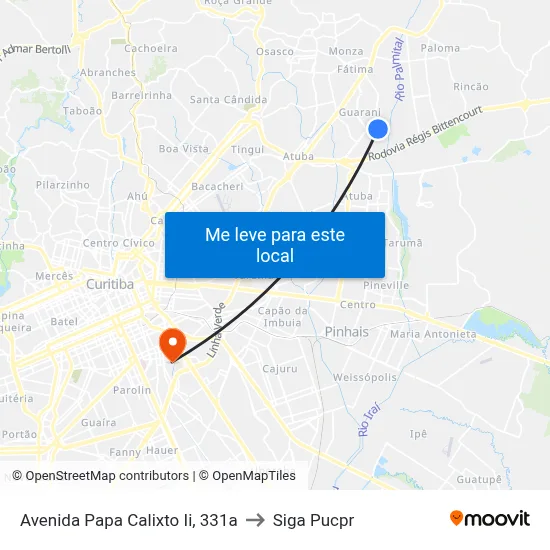 Avenida Papa Calixto Ii, 331a to Siga Pucpr map