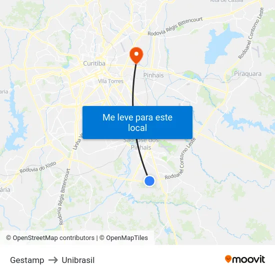 Gestamp to Unibrasil map