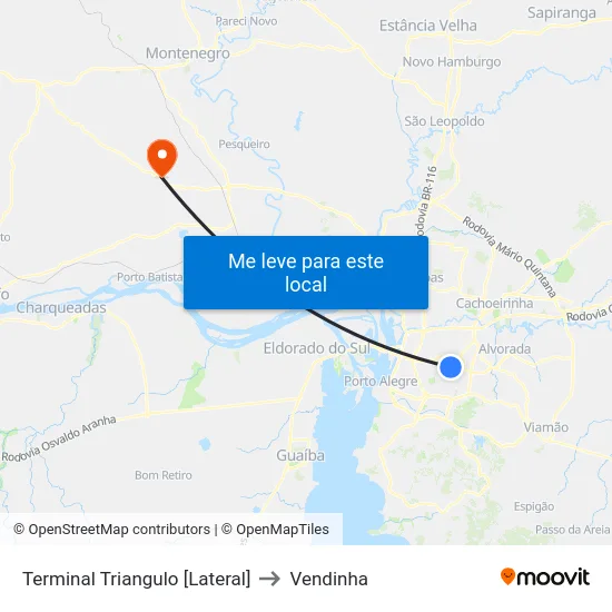 Terminal Triangulo [Lateral] to Vendinha map