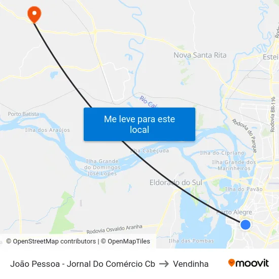 João Pessoa - Jornal Do Comércio Cb to Vendinha map