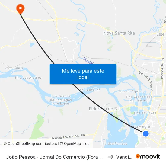 João Pessoa - Jornal Do Comércio (Fora Do Corredor) to Vendinha map
