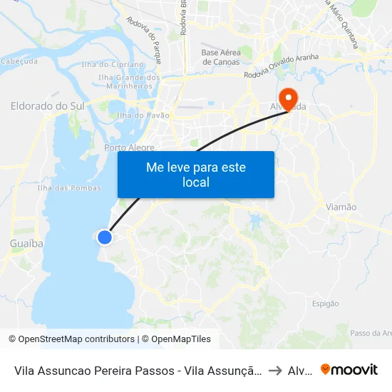 Vila Assuncao Pereira Passos - Vila Assunção Porto Alegre - Rs 91900-030 Brasil to Alvorada map
