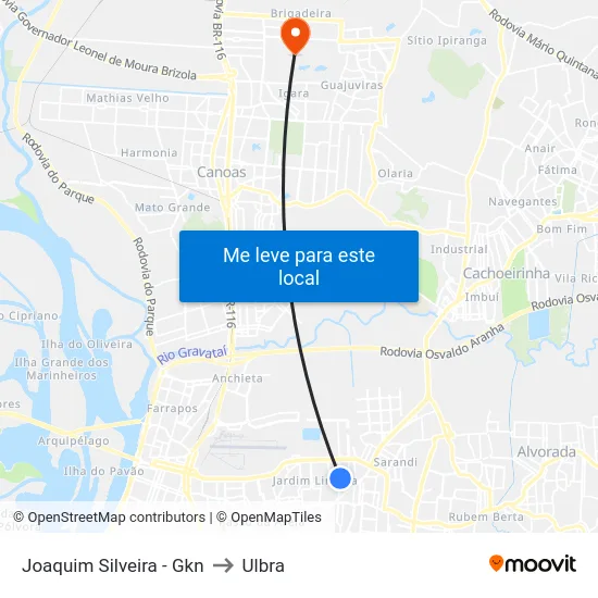 Joaquim Silveira - Gkn to Ulbra map