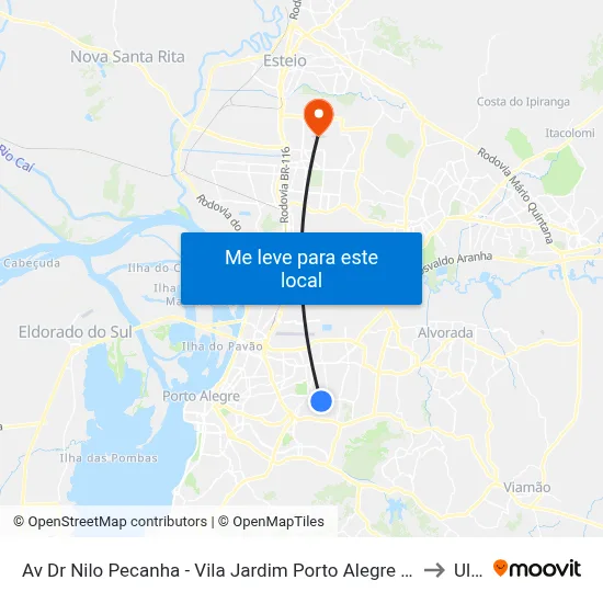 Av Dr Nilo Pecanha - Vila Jardim Porto Alegre - Rs 90470-001 Brasil to Ulbra map