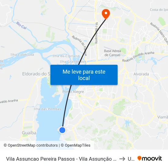 Vila Assuncao Pereira Passos - Vila Assunção Porto Alegre - Rs 91900-030 Brasil to Ulbra map