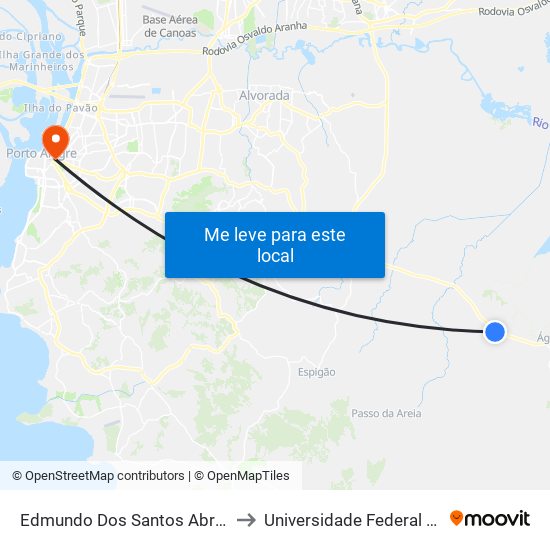 Edmundo Dos Santos Abreu (Estr. Das Laranjeiras) to Universidade Federal De Ciências Da Saúde map