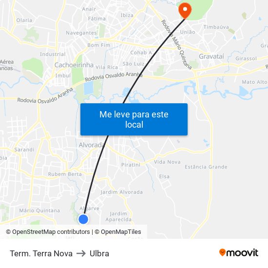 Term. Terra Nova to Ulbra map