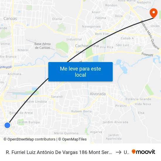 R. Furriel Luiz Antônio De Vargas 186 Mont Serrat Porto Alegre - Rio Grande Do Sul 90470-130 Brasil to Ulbra map