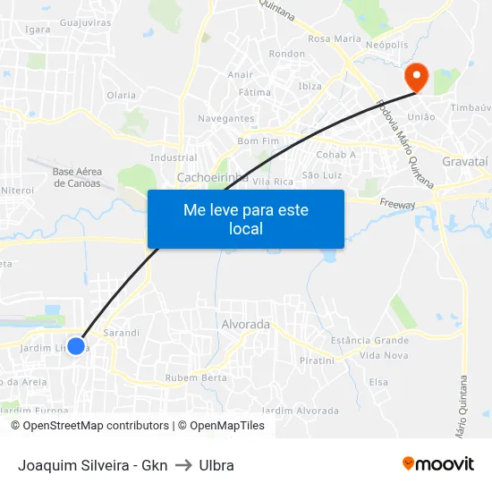 Joaquim Silveira - Gkn to Ulbra map
