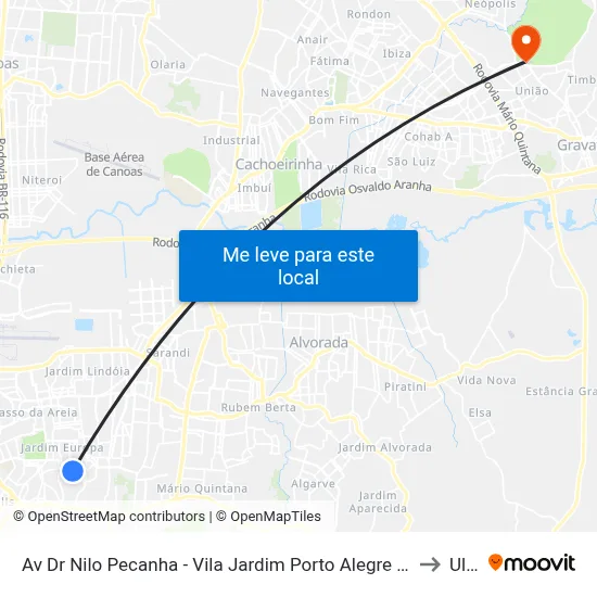 Av Dr Nilo Pecanha - Vila Jardim Porto Alegre - Rs 90470-001 Brasil to Ulbra map