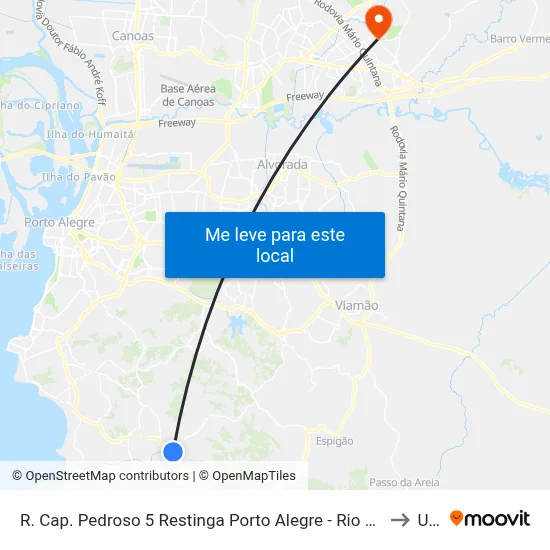 R. Cap. Pedroso 5 Restinga Porto Alegre - Rio Grande Do Sul 91790-790 Brasil to Ulbra map
