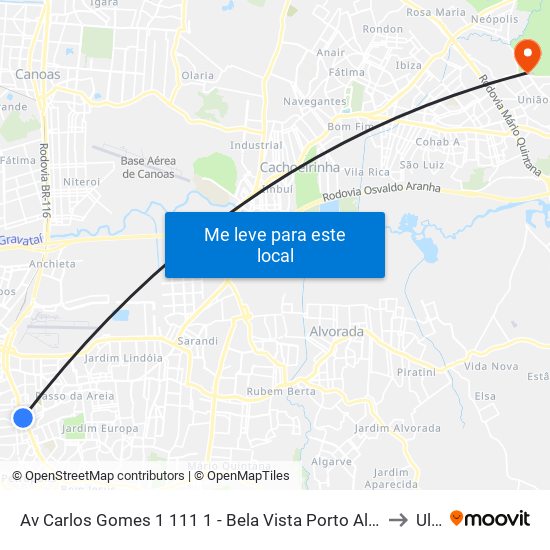 Av Carlos Gomes 1 111 1 - Bela Vista Porto Alegre - Rs 90480-004 Brasil to Ulbra map