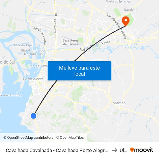 Cavalhada Cavalhada - Cavalhada Porto Alegre - Rs 91740-001 Brasil to Ulbra map