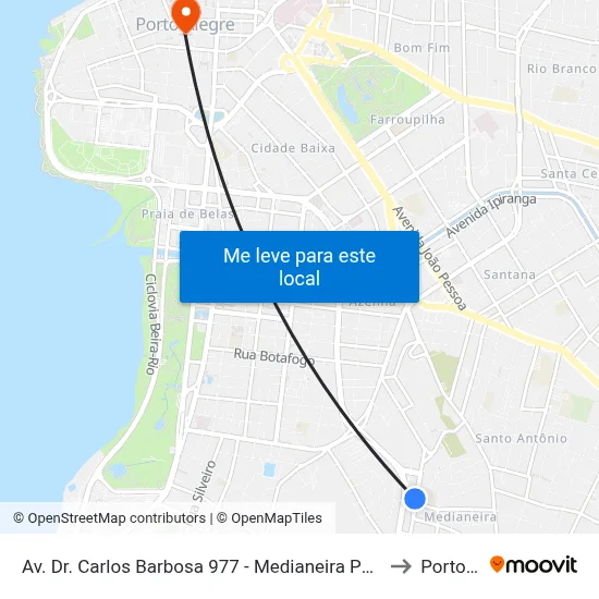 Av. Dr. Carlos Barbosa 977 - Medianeira Porto Alegre - Rs 90880-001 Brasil to Porto Alegre map
