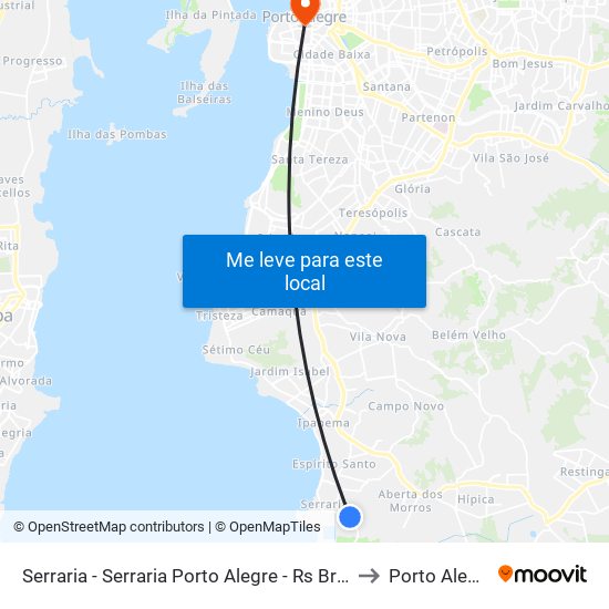 Serraria - Serraria Porto Alegre - Rs Brasil to Porto Alegre map