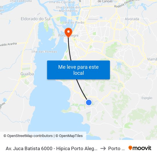 Av. Juca Batista 6000 - Hipica Porto Alegre - Rs 91755-814 Brasil to Porto Alegre map