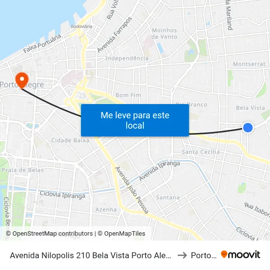 Avenida Nilopolis 210 Bela Vista Porto Alegre - Rio Grande Do Sul 90460 Brasil to Porto Alegre map