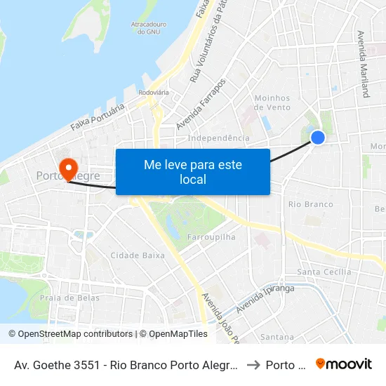 Av. Goethe 3551 - Rio Branco Porto Alegre - Rs 90430-100 Brasil to Porto Alegre map