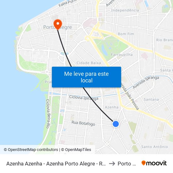 Azenha Azenha - Azenha Porto Alegre - Rs 90880-500 Brasil to Porto Alegre map