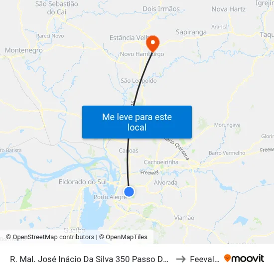 R. Mal. José Inácio Da Silva 350 Passo Da Areia Porto Alegre - Rio Grande Do Sul 90520-280 Brasil to Feevale: Campus I map