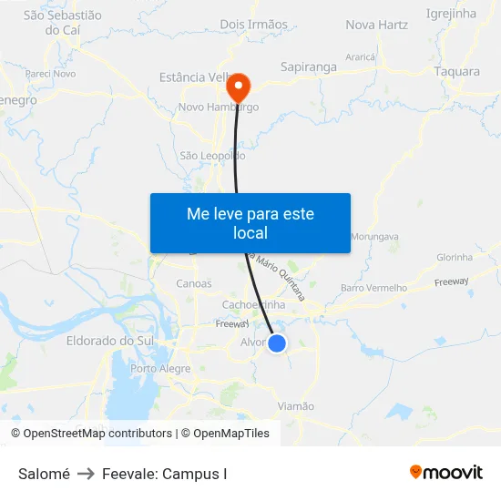 Salomé to Feevale: Campus I map