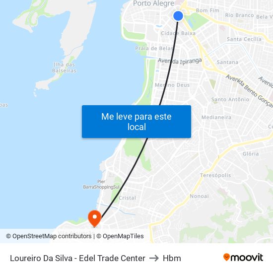 Loureiro Da Silva - Edel Trade Center to Hbm map