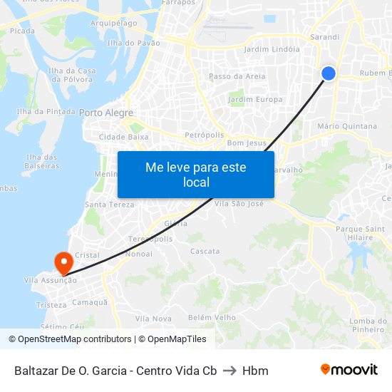Baltazar De O. Garcia - Centro Vida Cb to Hbm map