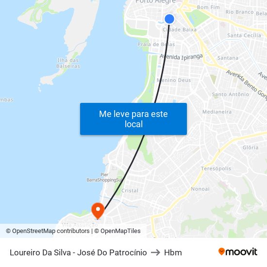 Loureiro Da Silva - José Do Patrocínio to Hbm map