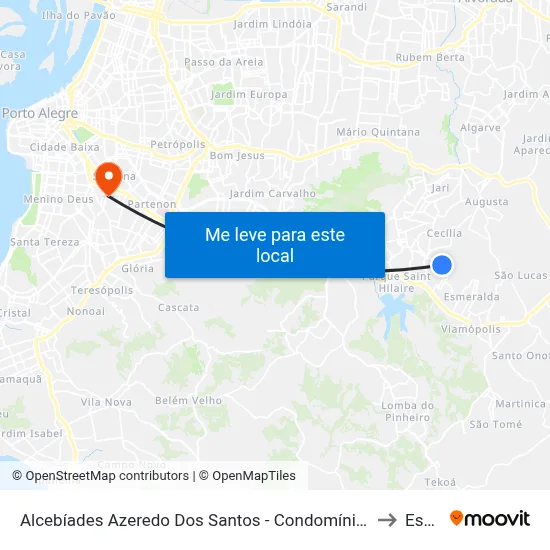 Alcebíades Azeredo Dos Santos - Condomínio Veneza to Espm map