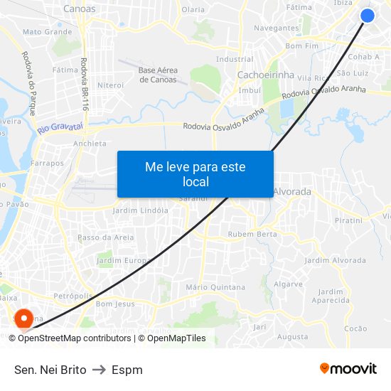 Sen. Nei Brito to Espm map