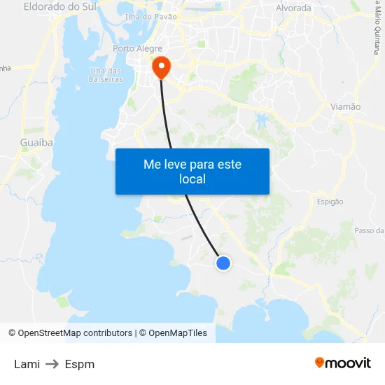 Lami to Espm map