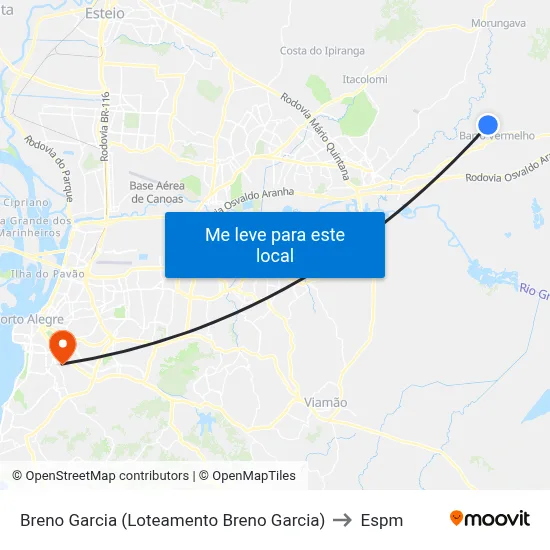 Breno Garcia (Loteamento Breno Garcia) to Espm map