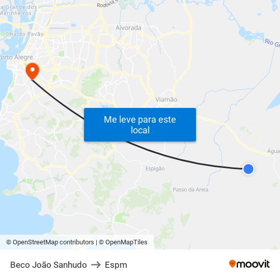 Beco João Sanhudo to Espm map