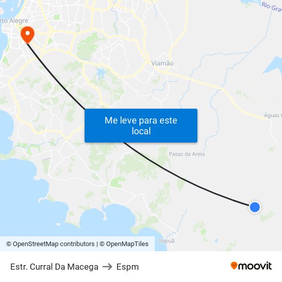 Estr. Curral Da Macega to Espm map