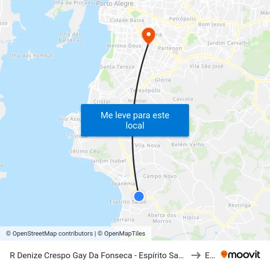 R Denize Crespo Gay Da Fonseca - Espírito Santo Porto Alegre - Rs 91751-545 Brasil to Espm map