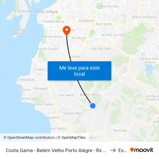 Costa Gama - Belém Velho Porto Alegre - Rs 91787-311 Brasil to Espm map