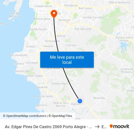 Av. Edgar Pires De Castro 2069 Porto Alegre - Rio Grande Do Sul 91786-299 Brasil to Espm map