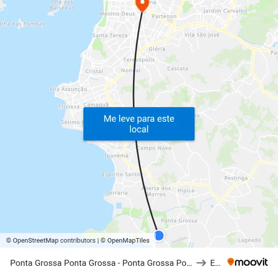 Ponta Grossa Ponta Grossa - Ponta Grossa Porto Alegre - Rs 91780-580 Brasil to Espm map
