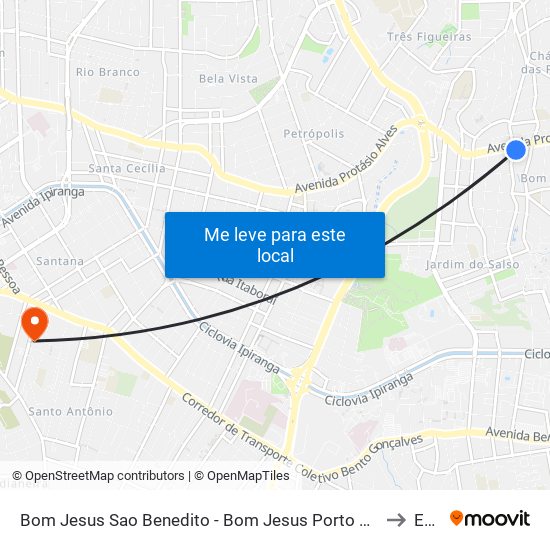 Bom Jesus Sao Benedito - Bom Jesus Porto Alegre - Rs 91330-391 Brasil to Espm map