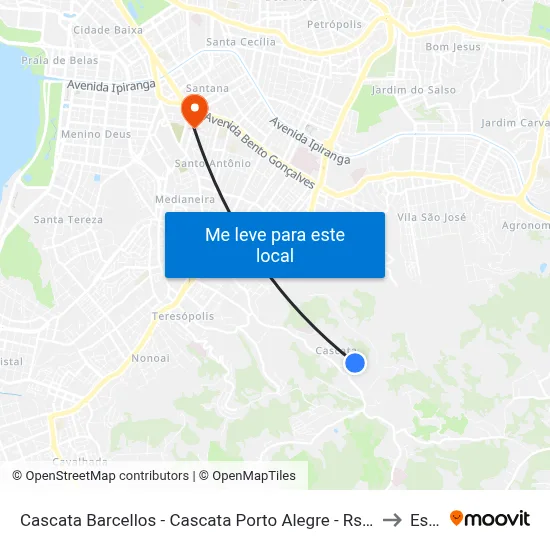 Cascata Barcellos - Cascata Porto Alegre - Rs 91712-150 Brasil to Espm map