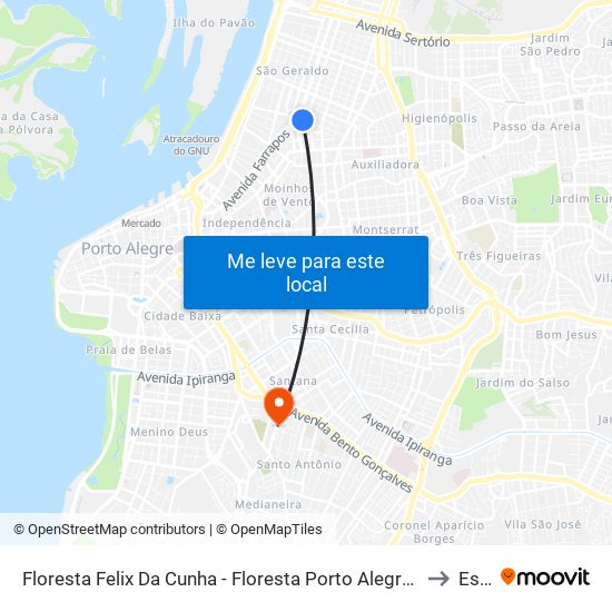 Floresta Felix Da Cunha - Floresta Porto Alegre - Rs 90220-030 Brasil to Espm map