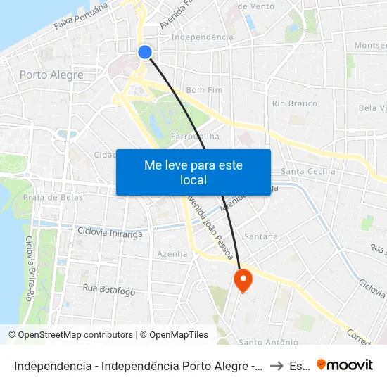 Independencia - Independência Porto Alegre - Rs 90035-073 Brasil to Espm map