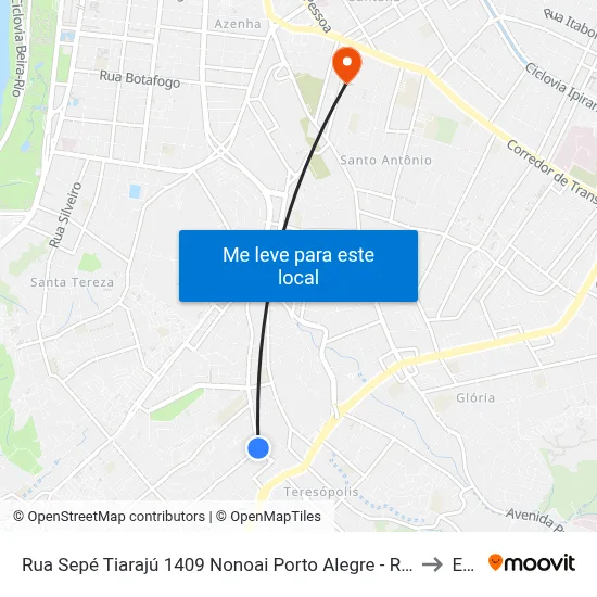 Rua Sepé Tiarajú 1409 Nonoai Porto Alegre - Rio Grande Do Sul 90870-227 Brasil to Espm map