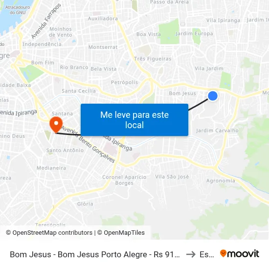 Bom Jesus - Bom Jesus Porto Alegre - Rs 91420-070 Brasil to Espm map