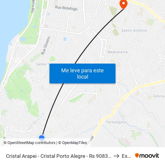 Cristal Arapei - Cristal Porto Alegre - Rs 90830-582 Brasil to Espm map