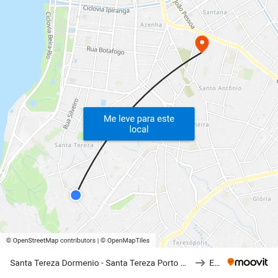 Santa Tereza Dormenio - Santa Tereza Porto Alegre - Rs 90840-100 Brasil to Espm map