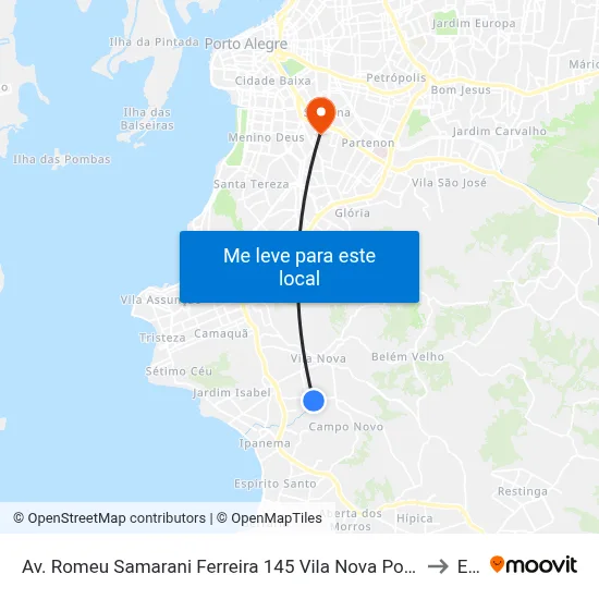 Av. Romeu Samarani Ferreira 145 Vila Nova Porto Alegre - Rio Grande Do Sul 91750-740 Brasil to Espm map
