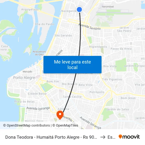 Dona Teodora - Humaitá Porto Alegre - Rs 90240-001 Brasil to Espm map
